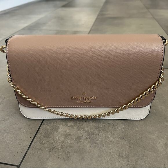 NEW Kate Spade Madison Mini Flap Crossbody toasted hazelnut multi - Picture 3 of 12